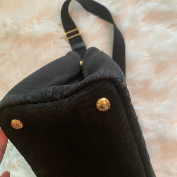 Prada Canapa Black Tote with Strap - Picture 5 of 13